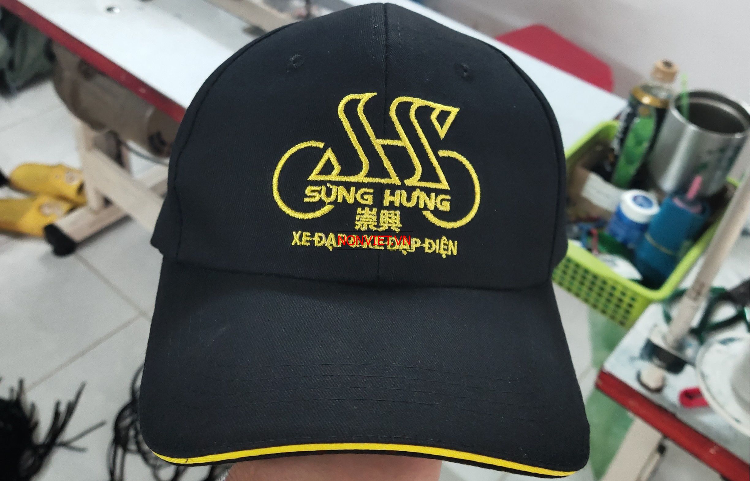 May nón đồng phục công ty có in thêu logo